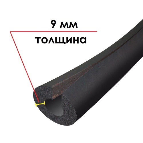 Трубка K-FLEX 09x042-1 ST IN CLAD black