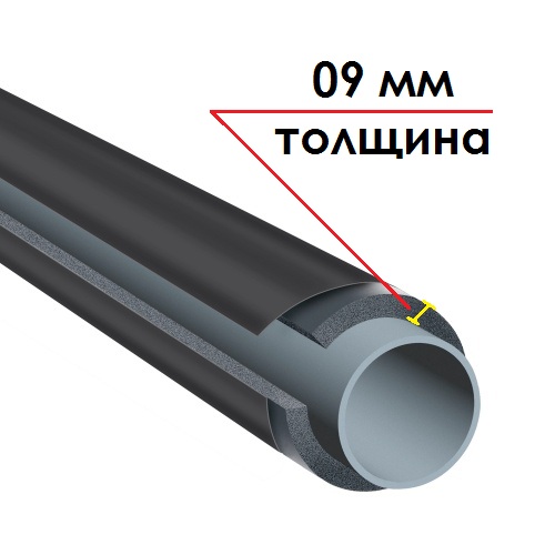 K-FLEX 09x089-1 ST IC CLAD BK трубка теплоизоляционная (К-ФЛЕКС)