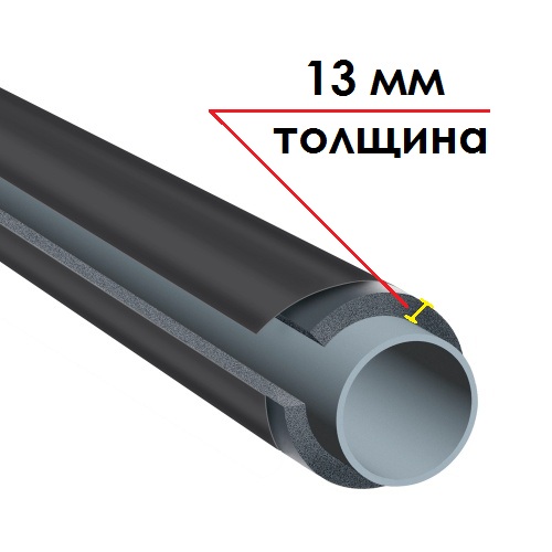 K-FLEX 13x042-1 ST IC CLAD BK трубка (К-ФЛЕКС)